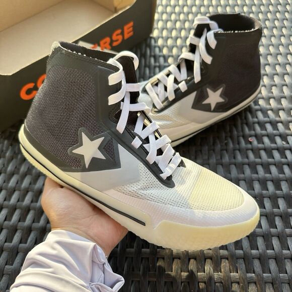 Converse Build It Up All Star Pro BB Hi Men\'s Shoes Black White 166803C Size 6.5 main image 5